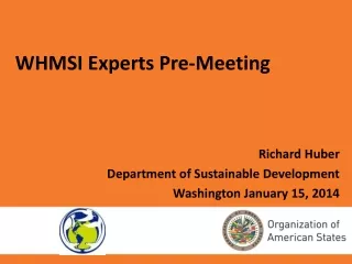 WHMSI Experts Pre-Meeting
