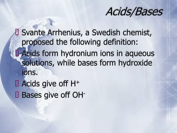 acids bases