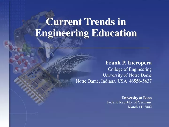current trends in engineering education