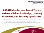 Trends in General Education Design & Teaching Approaches among AAC&U Members - slide 1