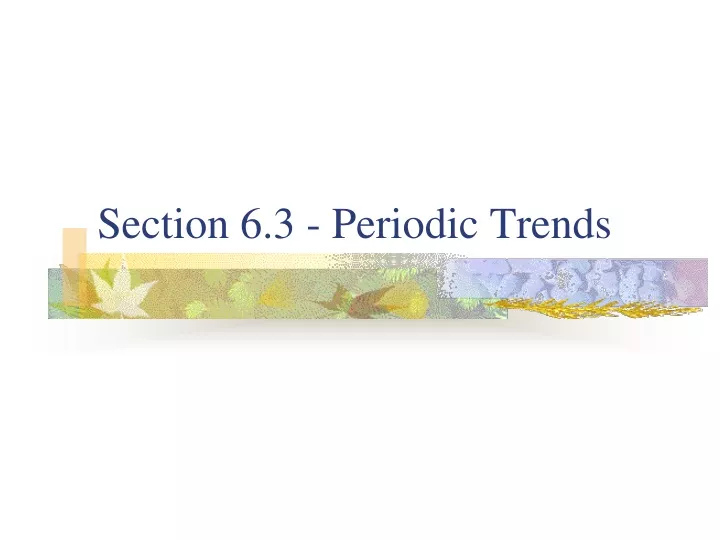 section 6 3 periodic trends