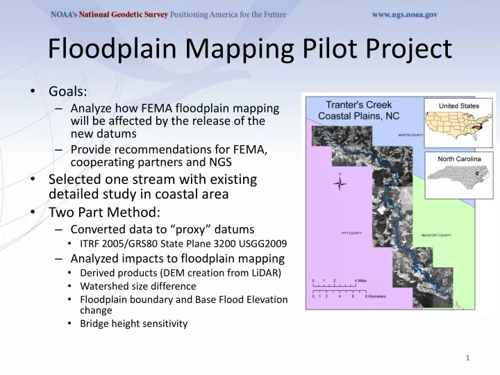 floodplain mapping pilot project
