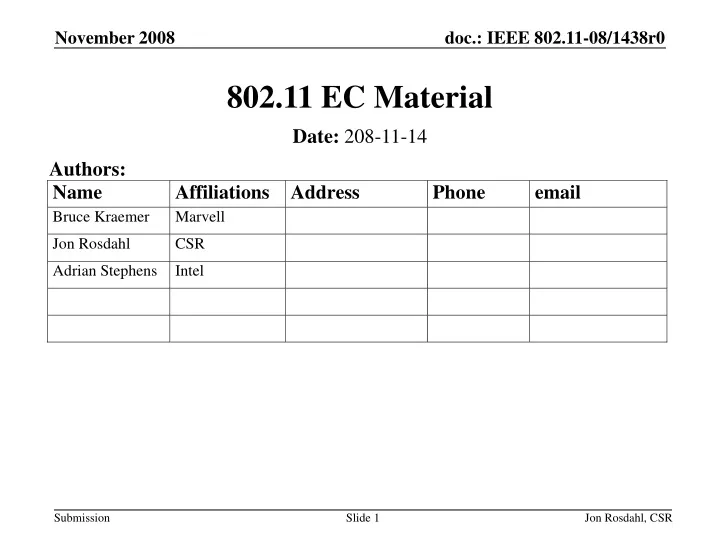 802 11 ec material