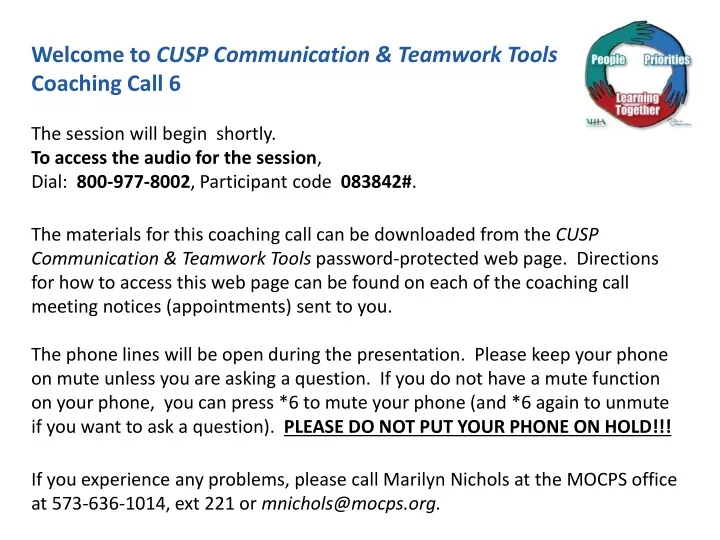 welcome to cusp communication teamwork tools