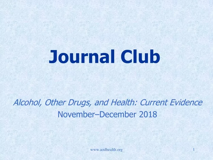 journal club