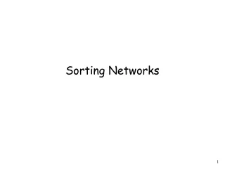 Sorting Networks