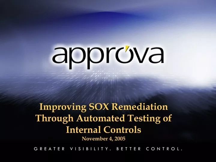 improving sox remediation through automated