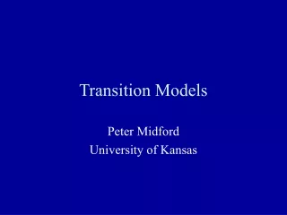 Transition Models