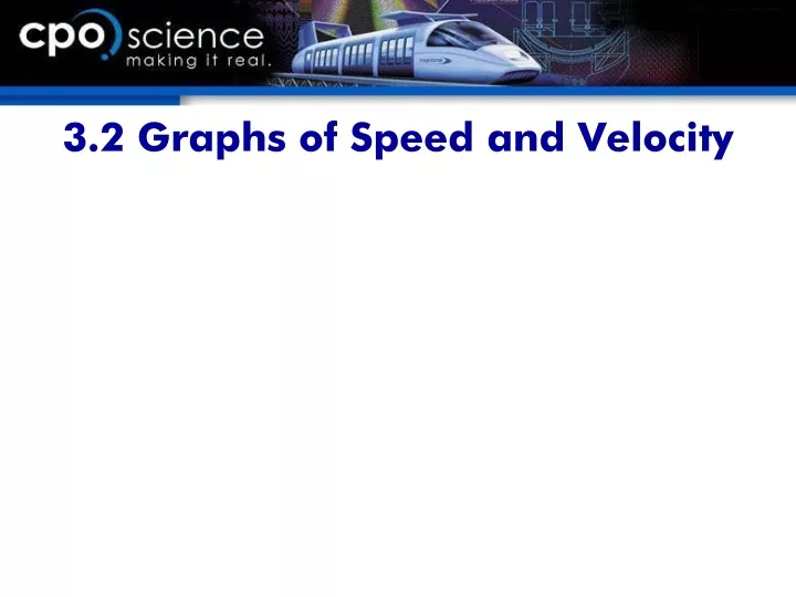 3 2 graphs of speed and velocity