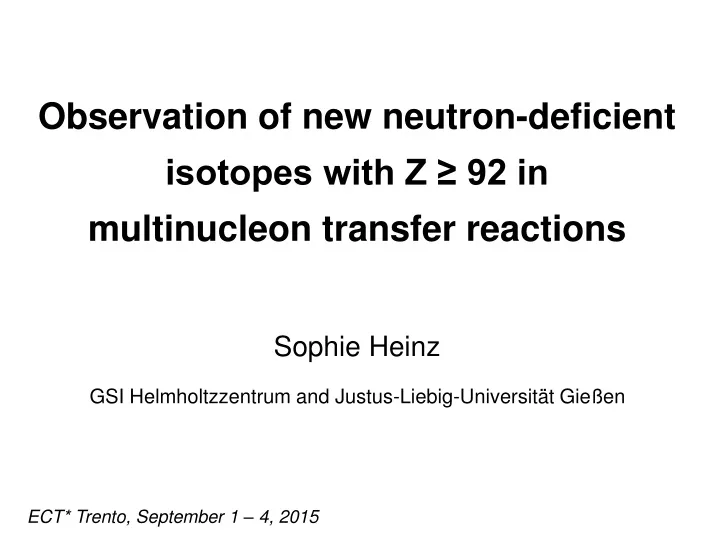 observation of new neutron deficient isotopes