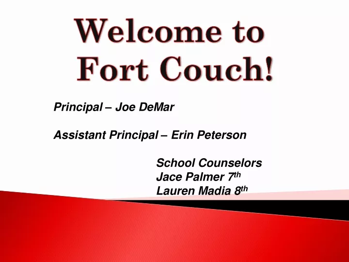 welcome to fort couch