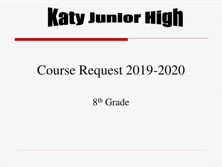 katy junior high