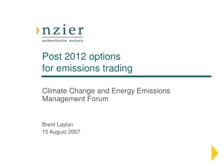Post 2012 options  for emissions trading
