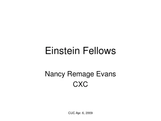 Einstein Fellows