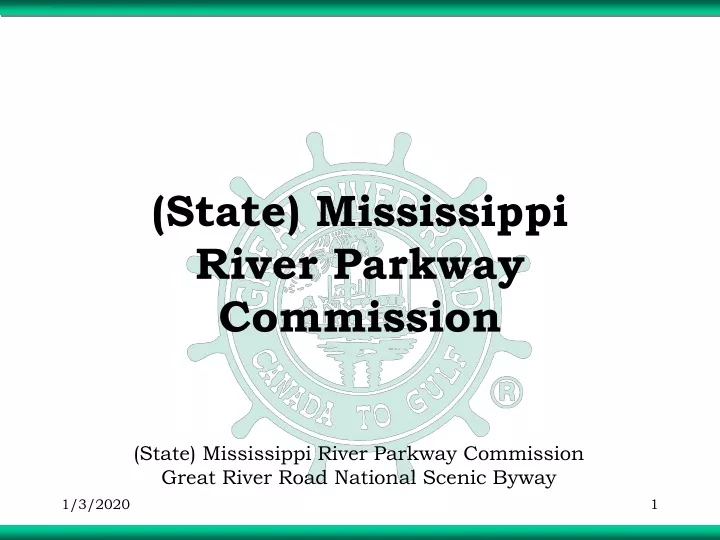 state mississippi river parkway commission