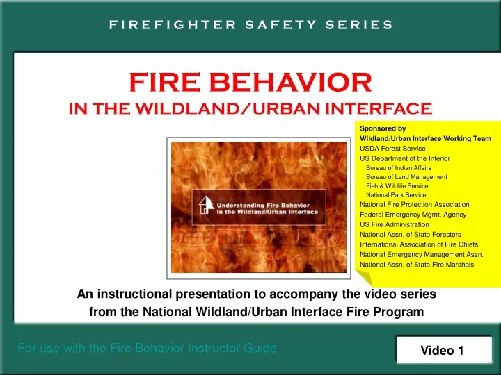 fire behavior in the wildland urban interface