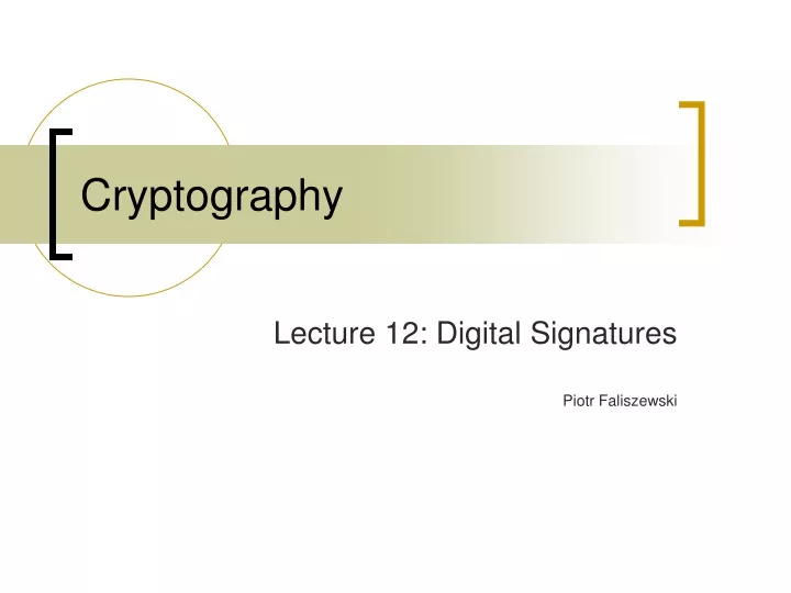 cryptography