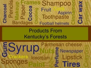Products From  Kentucky’s Forests