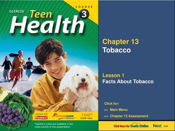 chapter 13 tobacco