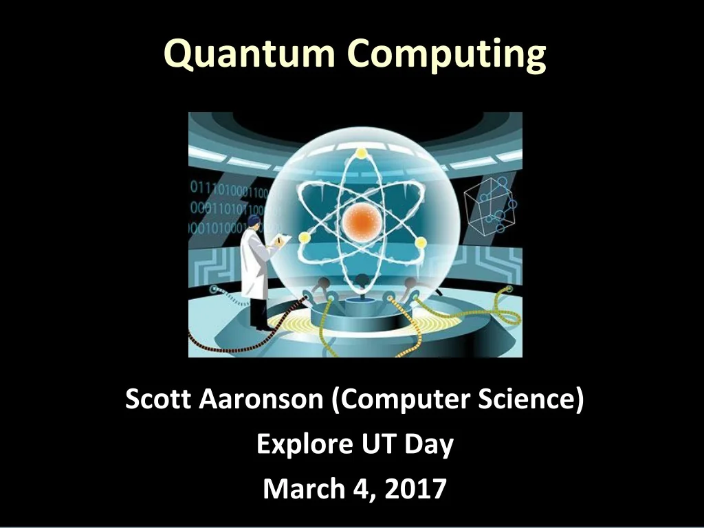 PPT - Quantum Computing PowerPoint Presentation, free download - ID:9451616