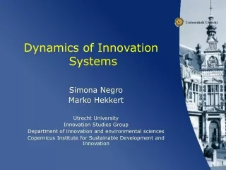 Dynamics of Innovation  Systems