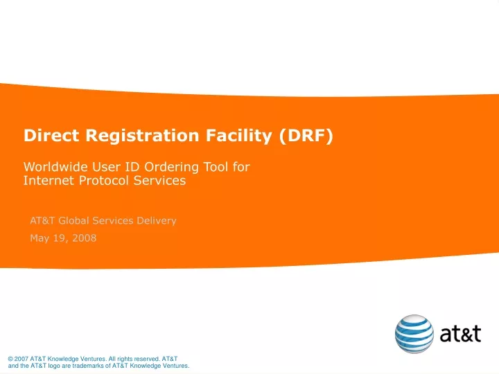 direct registration facility drf