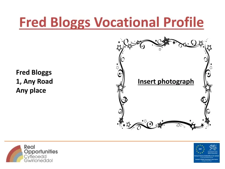 fred bloggs vocational profile