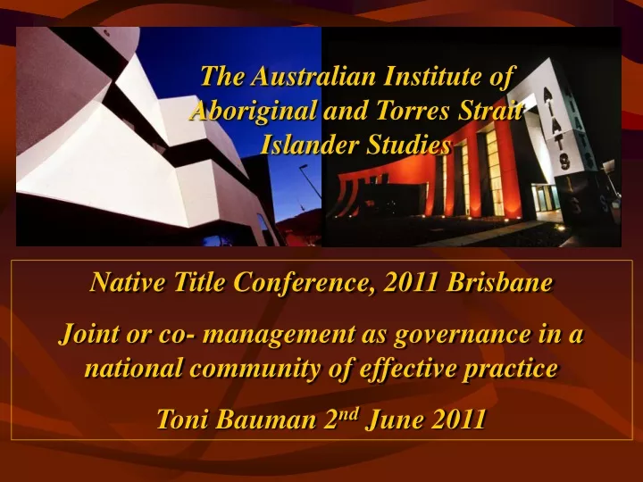 the australian institute of aboriginal and torres
