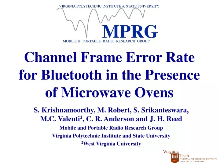channel frame error rate for bluetooth