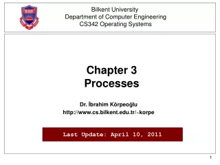 Chapter 3  Processes