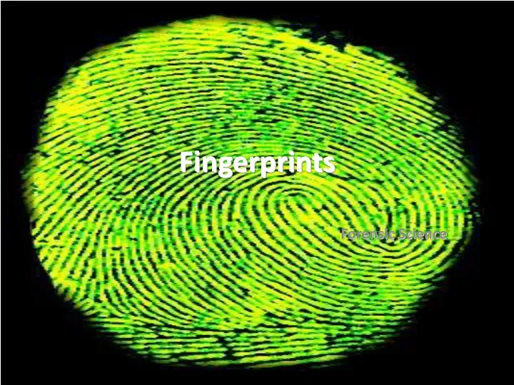 fingerprints