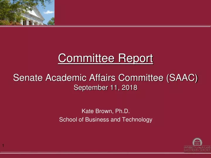 committee report senate academic affairs committee saac september 11 2018