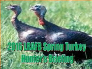 2016 LRAFB Spring Turkey Hunter's Briefing