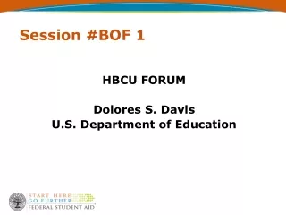 Session #BOF 1
