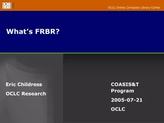 What’s FRBR?
