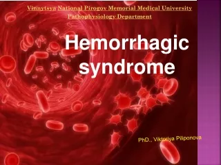 Hemorrhagic  syndrome