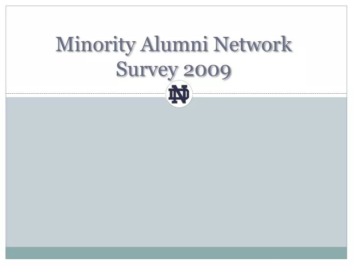 minority alumni network survey 2009