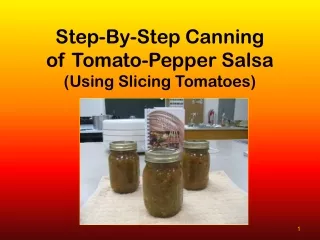 Step-By-Step Canning of Tomato-Pepper Salsa (Using Slicing Tomatoes)