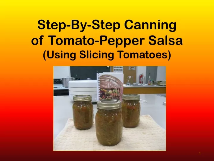 step by step canning of tomato pepper salsa using slicing tomatoes