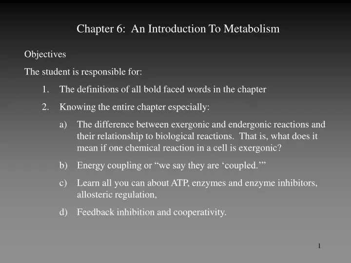 chapter 6 an introduction to metabolism