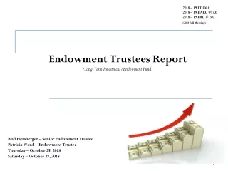 Endowment Trustees Report (Long-Term Investment/Endowment Fund)