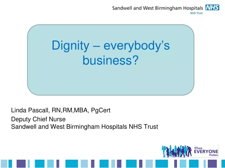 linda pascall rn rm m ba pgcert deputy chief nurse sandwell and west birmingham hospitals nhs trust