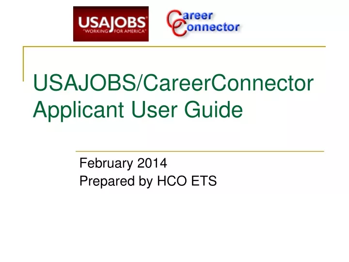 usajobs careerconnector applicant user guide