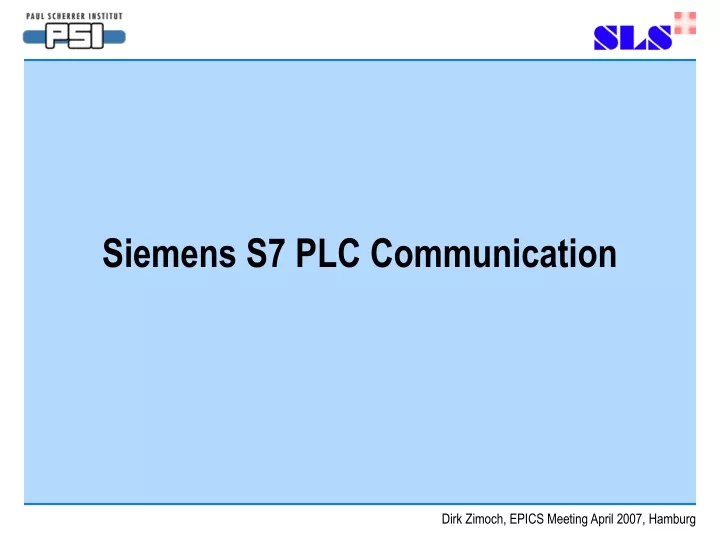 siemens s7 plc communication