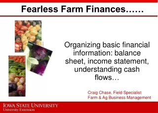 Fearless Farm Finances……