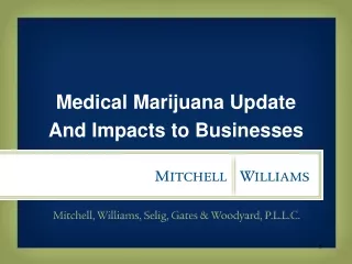 Medical Marijuana Update And Impacts to Businesses
