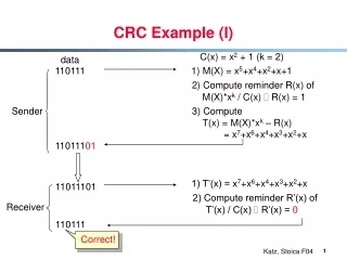 CRC Example (I)