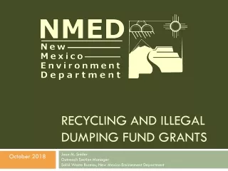 Recycling and Illegal Dumping Fund Grants
