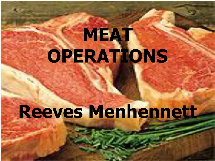 meat operations