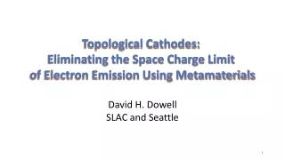 Topological Cathodes:  Eliminating the Space Charge Limit